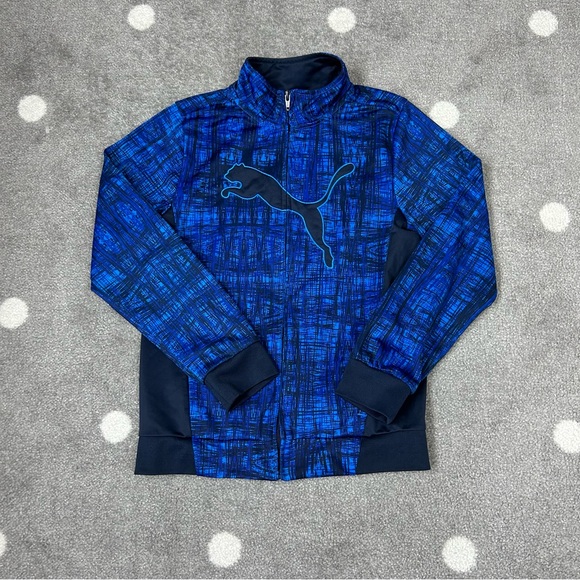 Puma blue full zip up jacket for boys - Picture 2 of 11